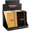image:imageRhodia Unlimited Pocket Notebook Display  Lined 60 sheets  3 12 x 5 12  OrangeBlack Covers