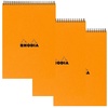 image:imageRhodia Wirebound Pad  A4 825 x 1175 inches  Grid Orange Pack of 3