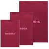 image:imageRodia Colors No 11 A7 Notepad Set of 3 80 Sheets 02 inch 5 mm Ruled Water Repellent Cover Perforation Pink Rhodia Colors cf11302plum