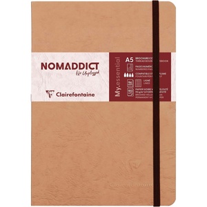 image:imageClairefontaine Age Bag ThreadBound Notebook A5 Lined 192 Pages  Brown
