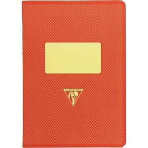 image:imageClairefontaine Back to Basics 1951 Staplebound Notebook 5 34 x 8 14 96 Pages Lined Red Coral