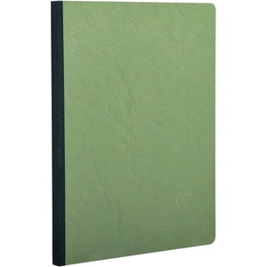 image:imageClairefontaine Basic Large Clothbound Notebook 6 x 825 Green 192 PagesGreen Moss Green