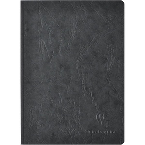 image:imageClairefontaine Basic Large Clothbound Notebook 8 14x 11 34 BLACK 192 Pages