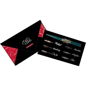 image:imageGeorges Lalo Calligraphy Pen Set with Nib Holder Pack of 6 Precision Cut Calligraphy nibsBlackBlack