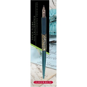 image:imageHerbin Belle Epoque Engraved Metal Nib Holder with Steel Nib