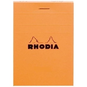 image:imageOrange Rhodia Top Staplebound No 11 Graph Notepad 3 X 4 Pack of 5