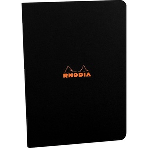 image:imagePack of 5 Rhodia Black Side Staplebound A4 Notebook 825 X 1175