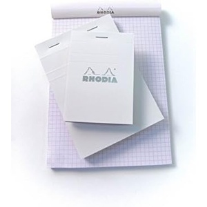 image:imageQuo Vadis Rhodia Ice No 18 Top Staplebound Pad Graph 8 14 x 11 343 38 x 4 34