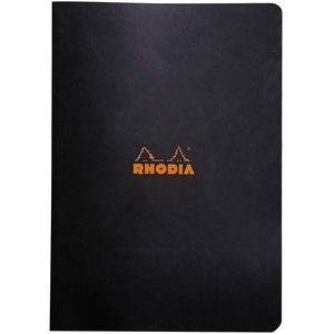 image:imageRHODIA Rodia cf119184 Classic Staple Notebook A5 Ruled OrangeBlack