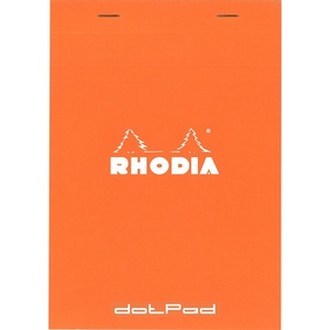 image:imageRHODIA Rodia cf38559 Notepad Dot Pad No 38 Dot Ruled Blackorange