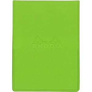 image:imageRHODIA cf11icbk Notepad with PVC Cover No11 A7 Incolor Black Block Rodia No11 Orange Filled 80 Sheets 02 inch 5 mm Gridbamboo