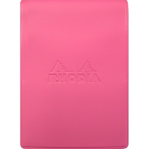 image:imageRHODIA cf11icbk Notepad with PVC Cover No11 A7 Incolor Black Block Rodia No11 Orange Filled 80 Sheets 02 inch 5 mm Gridcherry blossom