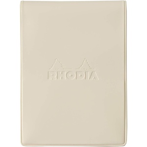 image:imageRHODIA cf11icbk Notepad with PVC Cover No11 A7 Incolor Black Block Rodia No11 Orange Filled 80 Sheets 02 inch 5 mm Gridlvory