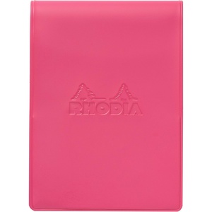 image:imageRHODIA cf11icbk Notepad with PVC Cover No11 A7 Incolor Black Block Rodia No11 Orange Filled 80 Sheets 02 inch 5 mm Gridpassion pink