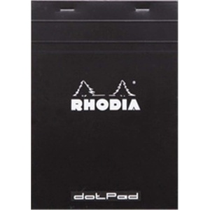 image:imageRhodia  No16 Basics Dot Pad  Black Cover  80 Sheets  A5