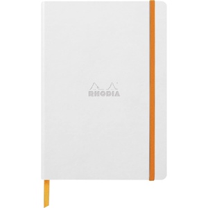 image:imageRhodia 117480C  Flexible Notebook  A5  Polished Dots  160 Pages  Clairefontaine Paper  90 gm  Bookmark Elastic Closure  Imitation Leather Cover  Rhodiarama Collection