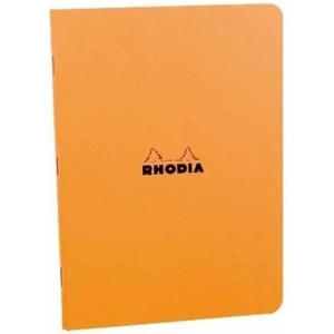 image:imageRhodia 119169 Classic Notebooks Staplebound 8 14 x 11 34 Lined Black Sold in Units of 2Orange