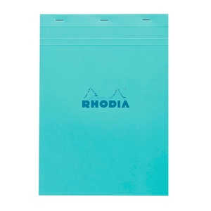 image:imageRhodia 18100C Stapled Notepad COLOURS N18  A4 21x297 cm  Small squares  80 tearoff sheets  White 80 gm paper  Ast covers  Random colour