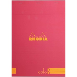 image:imageRhodia A5 Color Head Stapled Pad No16 Lined  ChocolateRaspberry