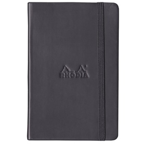 image:imageRhodia Black Webnotebook Dot Grid 55X825 Inch