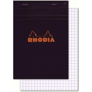 image:imageRhodia Classic Black Notepad 4X6 Grid