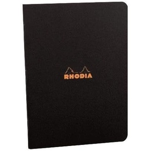 image:imageRhodia Classic Black Staplebound  Lined 825 x 1175 Notebook  R119169