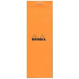 image:imageRhodia Classic French Paper Pads Graph 3 in x 8 14 in Orange Pack of 8 