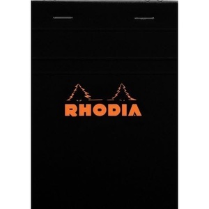 image:imageRhodia Classic French Paper Pads Graph 6 in X 8 14 in Black Pack of 5