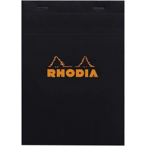 image:imageRhodia Classic French Paper Pads Graph 6 in x 8 14 in Black 162009C