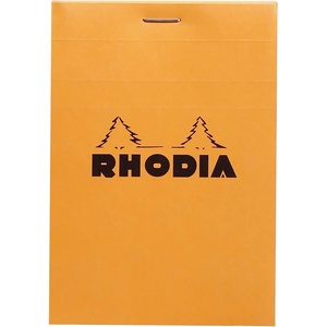 image:imageRhodia Classic Orange Notepad 33 X 475 Grid FBA12200C