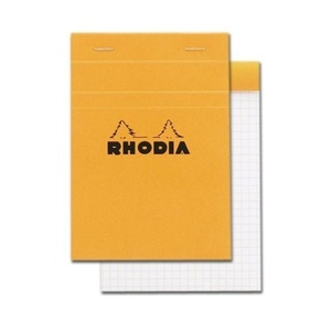 image:imageRhodia Classic Orange Notepad 4 x 6 Grid Sold in Units of 2