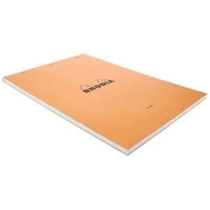 image:imageRhodia Classic Orange Notepad 85x1175 Lined Pack of 5