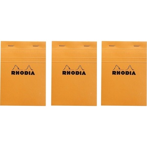 image:imageRhodia Classic Orange Notepad graph  6 in x 814 in Pack of 3