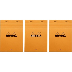 image:imageRhodia Classic Orange Notepad lined  6 in x 814 in Pack of 3