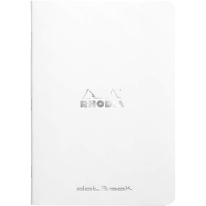 image:imageRhodia Classic cf119190 Staple Notebook A5 Dot Ruled 96 Pages Water Repellent Cover PEFC Certified Orangewhite