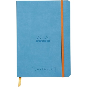image:imageRhodia Goalbook Journal A5 Dotted  Anise GreenTurquoise Blue