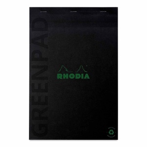 image:imageRhodia Greenpad Notepad  Grid Black 814 x 1134