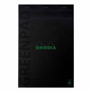 image:imageRhodia Greenpad Notepad  Lined Black 814 x 1134