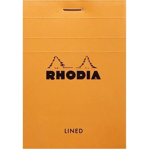 image:imageRhodia Head Stapled Pad No18 A4 Dot  Black 8 14 x 11 34 18559COrange