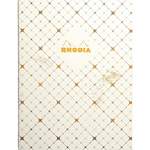 image:imageRhodia Heritage Sewn Spine Notebook A5 Lined  Ivory QuadrilleIvory Quadrille