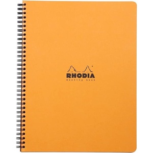 image:imageRhodia Meeting Books 885 X 1169 Inches Orange Pack of 5