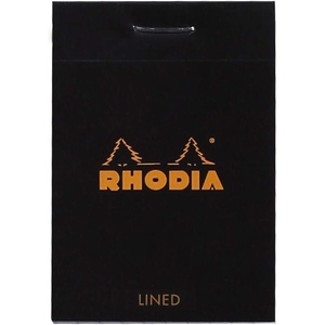 image:imageRhodia Notepad No12 A7 Lined  BlackBlack