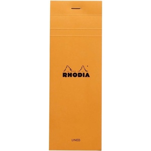 image:imageRhodia Notepad No12 A7 Lined  BlackOrange