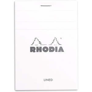 image:imageRhodia Notepad No12 A7 Lined  BlackWhite