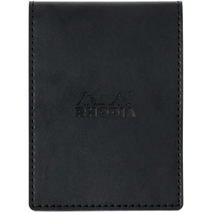 image:imageRhodia Notepad with Cover No12 33 x 47 inches 85 x 12 cm PU Leather Black Block Rodia No12 Orange Included80 Sheets 5 mm Grid RHODIA cf12pucvbkA7