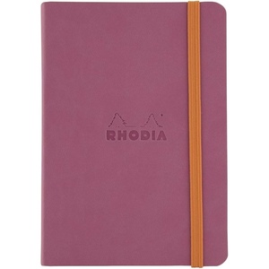 image:imageRhodia Rhodiarama SoftCover Notebook  72 Dots Sheets  4 x 5 12  Sapphire CoverLilac