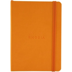 image:imageRhodia Rhodiarama SoftCover Notebook  72 Dots Sheets  4 x 5 12  Sapphire CoverOrange
