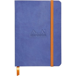 image:imageRhodia Rhodiarama SoftCover Notebook  72 Dots Sheets  4 x 5 12  Sapphire CoverSapphire