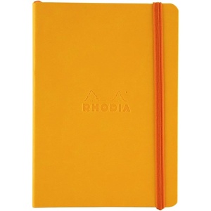 image:imageRhodia Rhodiarama SoftCover Notebook  72 Dots Sheets  4 x 5 12  Sapphire CoverYellow