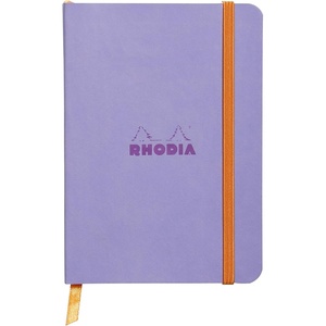 image:imageRhodia Rhodiarama SoftCover Notebook  72 Lined Sheets  4 x 5 12  Iris Cover